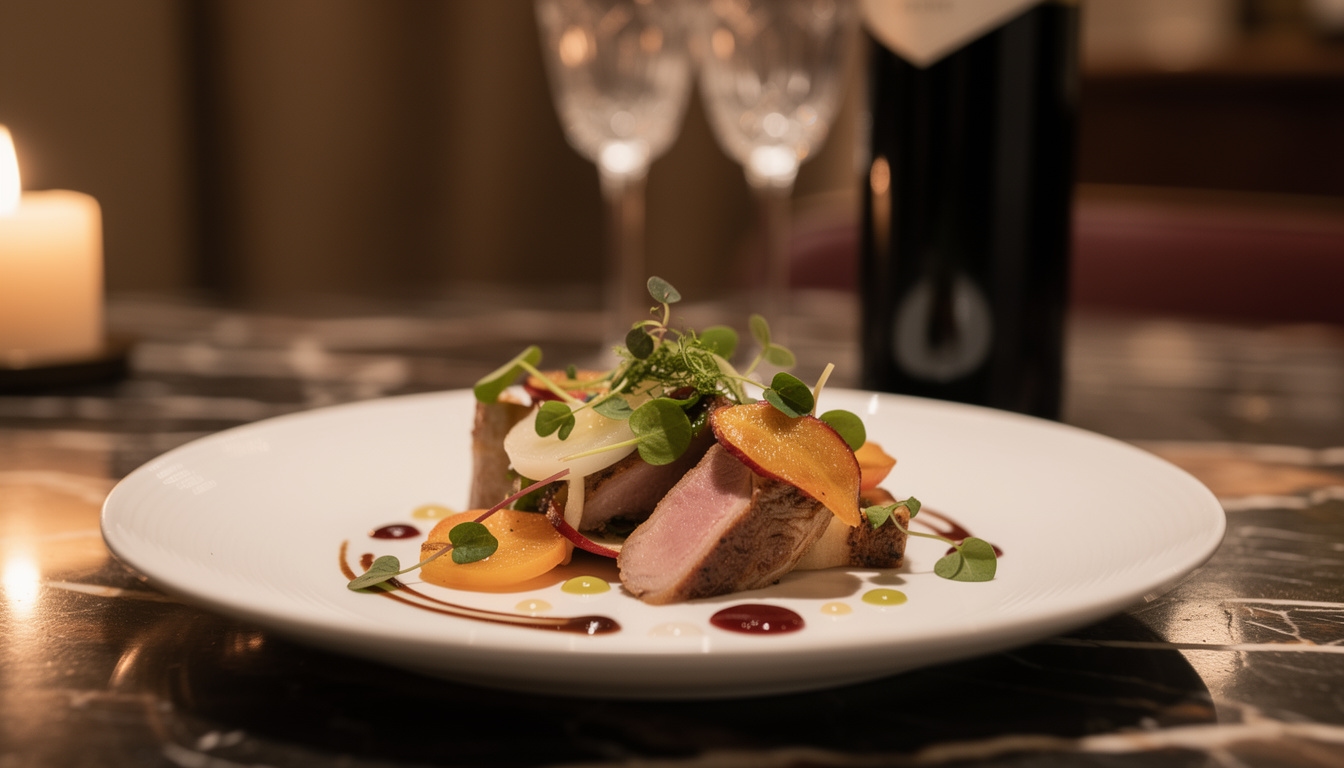 Expérience gastronomique du soir arrangée par la conciergerie